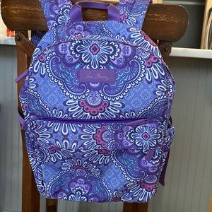 Vera Bradley lilac tapestry backpack non quilted non fabric material